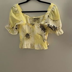Yellow Crop Top